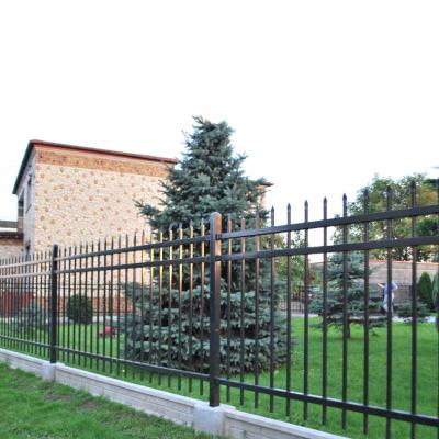 China cheap security galvanized decorative metal wrought iron steel tubular garden fencing zu verkaufen