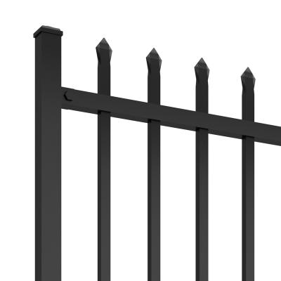 Κίνα Home Garden Powder Coated Top Spear Metal Tubular Black Aluminum Fence Panels προς πώληση