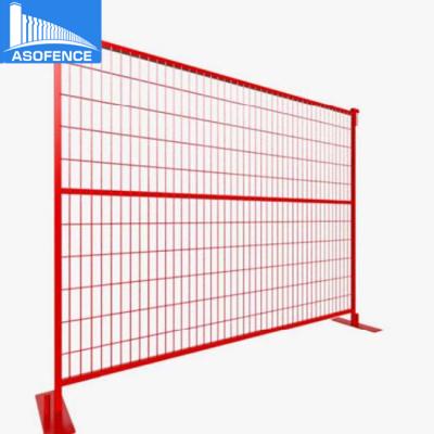 China movable powder painted temporary fence 2016 iso 9001 quality temporary fence wheels for sale