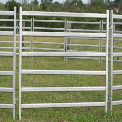 중국 Best selling metal horse fence panel cattle yard horse fence panel steel pipe galvanized used portable cattle crush 판매용