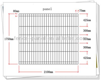 Κίνα 2400(w) x 1200(h) ARC Banksia Galvanised weldmesh roll top wire fence panel προς πώληση