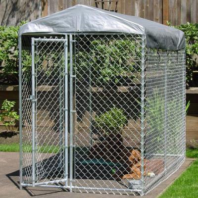 Chine Factory Outdoor Hot Dipped Galvanized Metal Large Iron Fancy Dog Kennel à vendre