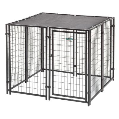 中国 Heavy duty galvanized metal 10x10 dog kennels / cheap chain link 10x10 kennels dog fence 販売のため