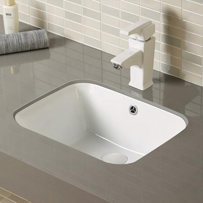 China Modern Square Under Counter Sanitary Ware Bathroom Ceramic Cabinet Sinks Counter Basin B103 for sale