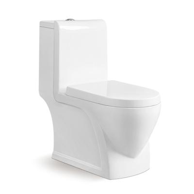 China Double-Flow White Sanitary Ware Bathroom Sets Wash Down Elegant One Piece Toilet WC Ceramic Toilet MJ3520 for sale