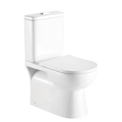 China Double-flow Equipment White Sanitary Ceramic Toilet Two Piece Human Toilet MJ-2131A-R for sale