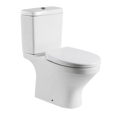 China Double-Flow China Manufacturer WC Siphonic Split Sanitary Ware Ceramic Two Piece Toilet MJ1212 for sale