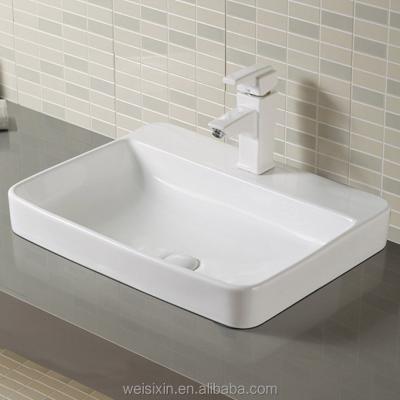 China Modern Ceramic Hand Wash Art Basin Above A400 Counter Basin for sale