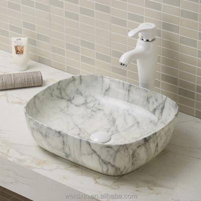 China Modern Counter Basin Bathroom Sink Marble Art Basin A419 / A426 for sale