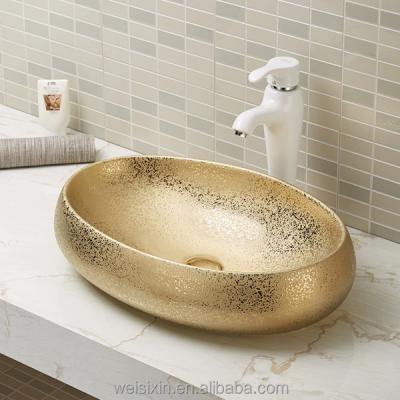 China Modern Ceramic Wash Hand Gilding Art Basin A252 / A252B for sale