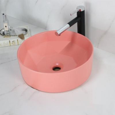 China Modern Design Modern Matte Color Bathroom Sink Wash Hand Art Ceramic Basin A460B for sale