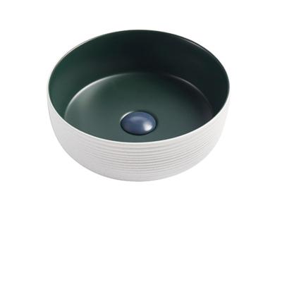 China Factory Wholesale Modern Art Basin Blackish Green Color Portable Mixing Art Basin A592l-CWDG-MPS for sale