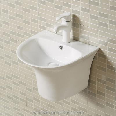 China WC Modern Sanitary Ware Bathroom Wash Wall Hanging Ceramic Basin H08 for sale