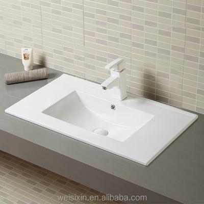 China Modern Ceramic Hand Sink Edge Cabinet Slim Wash Basin A103A/A103/A107A/A107 for sale