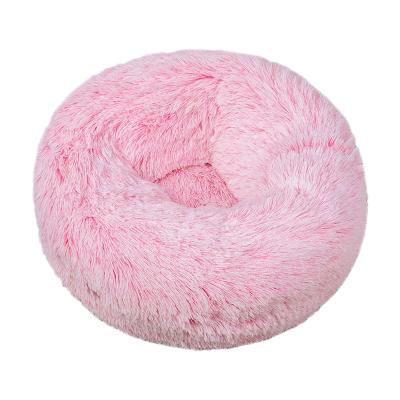 China 2021 Hot Selling Big And Small Dogs Plush Round Pet Kennel Bed Large And Small Dogs Breathable Cat And Dog Thick Mat Cat Bed for sale