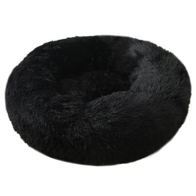 China Breathable Pet Mat Cat Supplies Pet Bed Round Plush Cat Litter Winter Warm Cushion Dog Bed for sale