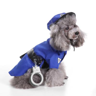 China Sustainable Pet Supplies Dog Clothes Pet Police Clothes Pet Cat And Dog Clothes for sale