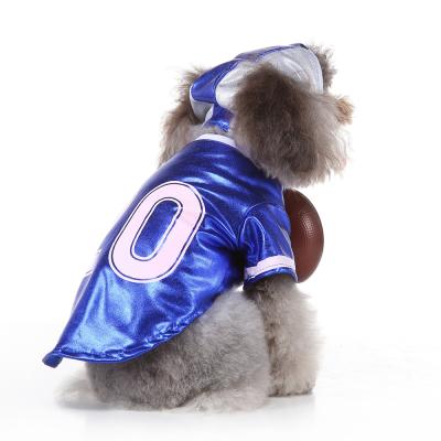 China New Viable Hot Selling Dog Clothes Cheerleading Pet Clothes Rugby Clothes Pet Supplies for sale