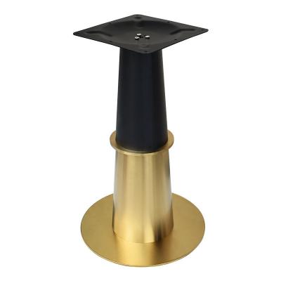 China Easy Installation Table Legs Stainless Steel Table Base Stand Matte Black Gold Coffee Shop Furniture Table Base for sale