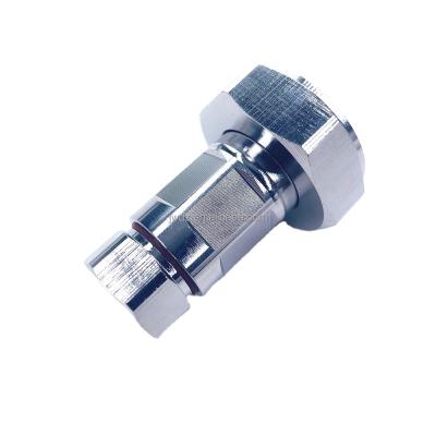 China 50 ohm 7/16 high quality straight DIN 1/2 male flex connector