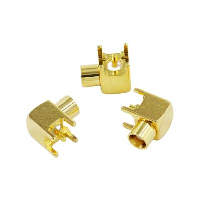 China 50 Ohm RF MCX Female PCB Connector RT Coaxial Four Legs for sale