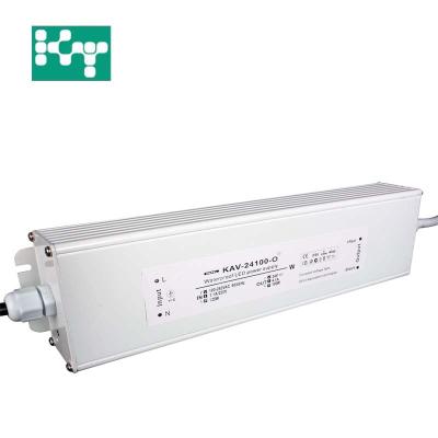 China No Flickering Constant Voltage 220-240V 24V 4.15A IP66 100W Led Driver 203*50*32.8mm for sale