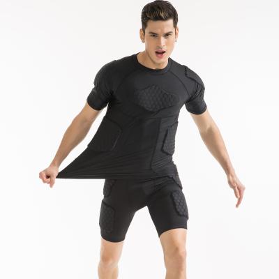 China Breathable Cloth Sports Environmental Protection Fitness Clothing Basketball Running Shorts Short Quick Drying T-shirt Men for sale