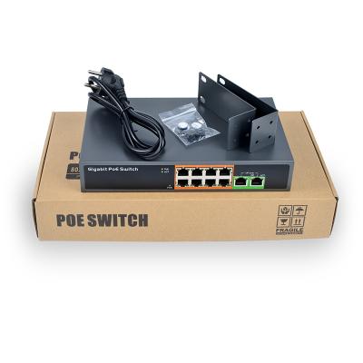 China POE SDAPO PSE1008G Ethernet PoE Switch 48V 8 Port Gigabit 802.3af/at 150W PoE+ Smart Controlled Network Switch for sale