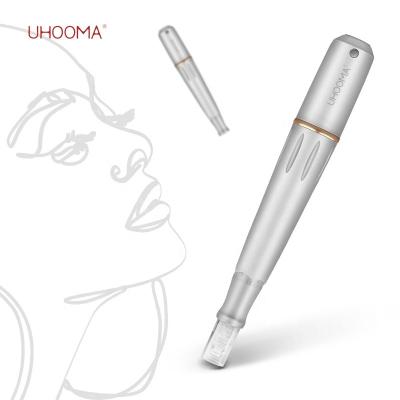 China Automatic Anti-puffiness UHOOMA H6 Microneedling Pen Electric Derma Derma Roller 1.5mm for sale