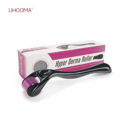 China UHOOMA Factory Price Anti-Puffiness Derma Roller System Stainless Steel Titanium 540 Hair Growth Needle Derma Roller for sale