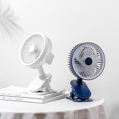 China USB 360 Desk Clip Dual Function Table Clip Fan Custom Charging Rotating Rotating Oscillating Fan Portable Small Fan with Night Light for sale