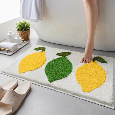 China Non Slip Luxury Shaggy Water Absorbent Bathroom Shower Cute Washable Cute Cover for sale