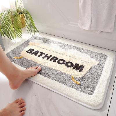 China Modern Absorption Bath Water Mat Non Slip Entrance Doormat Cute Cartoon Bath Covers for sale