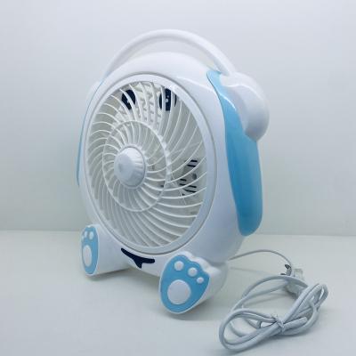 China Electric Fan Mini Desktop Storage Cartoon Student Dormitory Bedside Portable 220V Air Cooling Table Desk Fan for sale