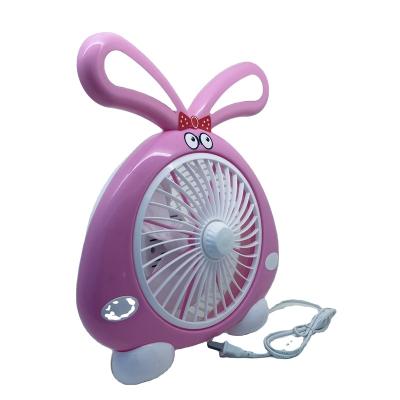 China Cute Fashion Mini Cartoon Stand Portable Source Storage Desktop Fan for sale