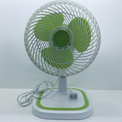 China Storage 220v new voltage style desktop table fan electric fan with automatic horizontal swing and vertical swing for sale