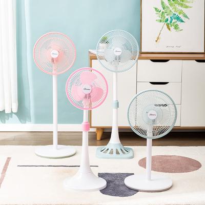 China 2022 new desgin multiple color room quiet school use electric fan sale rechargeable air cooling stand fan for sale