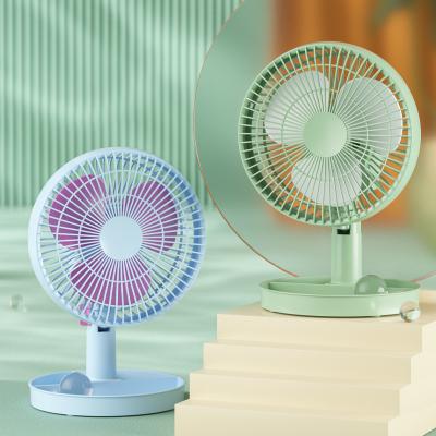 China Storage Desk Fan Factory Price 20W Top Desktop Fan Shaking Main Air Supply Two-speed Wind Cooler Electric Fan for sale