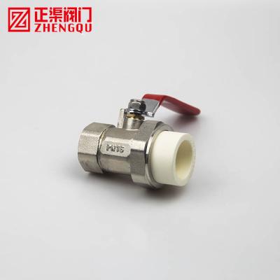 China ZHENGQU Male Thread Ball Valve General Hydraulic Pipes Ppr And Connections Brass Forged Cylinder for sale