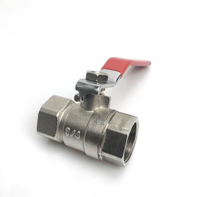 China General Brass Ball Valve Threaded 300 METC NPT With Long Red Handle for sale