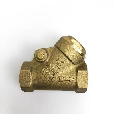 China General China Good Supplier Y Brass Check Valve 200 METEC NPT Thread for sale