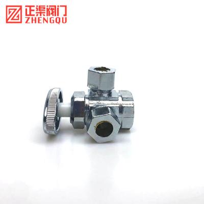 China General Wholesale Zinc Alloy Vertical Type Angle Valve DN15 Triangle Valve Water Shut Off Valve for sale