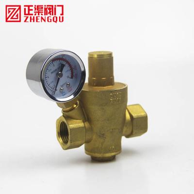 China 1/2 Inch Oil Filled Pressure Gauge Valve Control Relief Reducing Water General Brass Pressure for sale