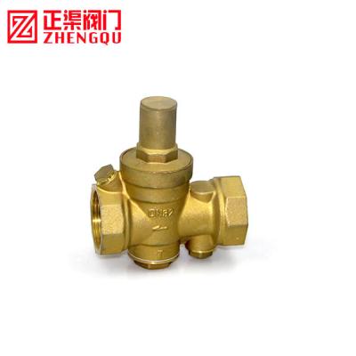 China Bar Water Liquid Filled Glycerin Pressure Gauge Reducing Valve General Adjustable Brass Pressure for sale