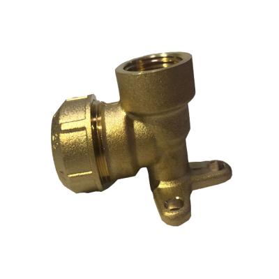 China General Brass Septor Elbow Fixing With Wall Plate for sale