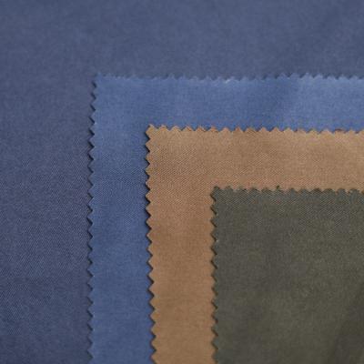 China Jingyitex POLY TWILL 2/2 GABARDINE POLY TWILL WITH SOFT HANFEEL AND LITTLE PEACH for jacket for sale