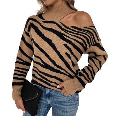 China Fashionable Women Breathable High Elasticity Knitted Pullover Turtle Neck Sweater for sale