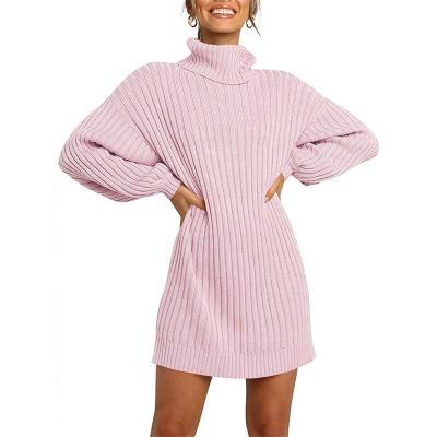 China Women Turtle Neck Pullover Winter Breathable Fashion Knitted Sweater for sale