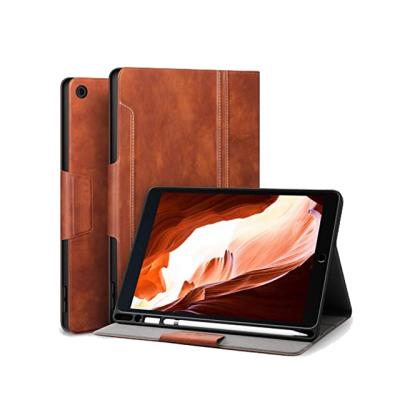 China Protective promotion multiple angle with pen holder stand design PU leather tablet case for lenovo tag M10 plus smart tag M10 TB-X606F for sale