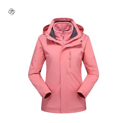 China Cheap Breathable Hot Sale Style High-end Ladies Spring And Autumn Short Sports Jacket Three-in-one Outdoor for sale